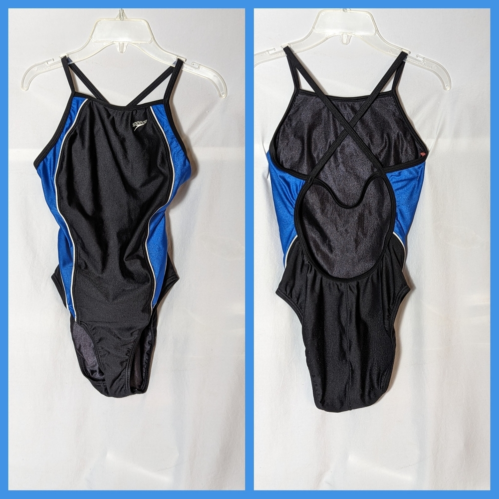 Speedo H back practice competition suit sz 30